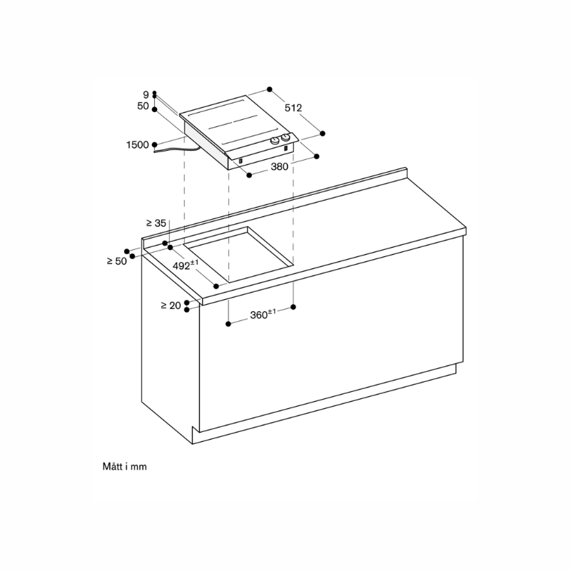 Gaggenau Vario 200 induktionshäll 40cm svart