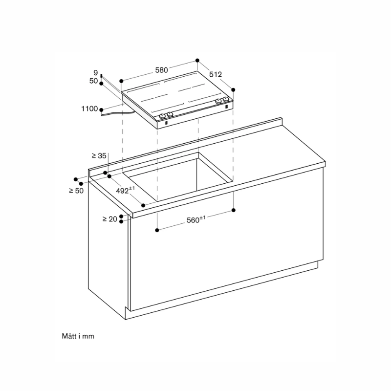 Gaggenau Vario 200 induktionshäll 60cm svart