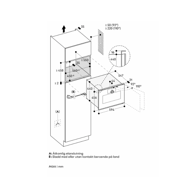 Gaggenau Kombimikrougn Minimalistic Onyx H