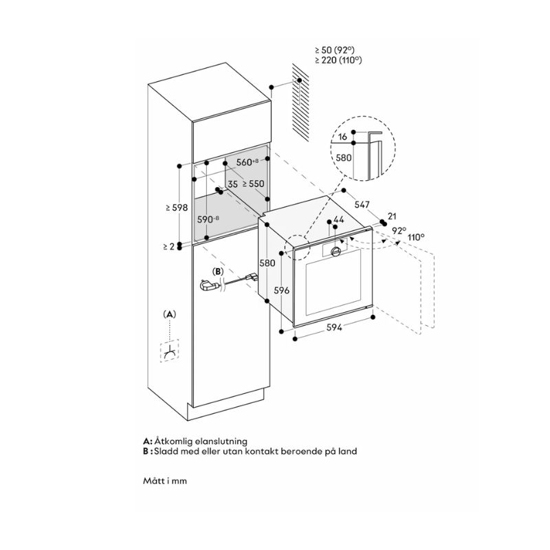 Gaggenau Ugn Minimalistic Sterling H, pyrolys
