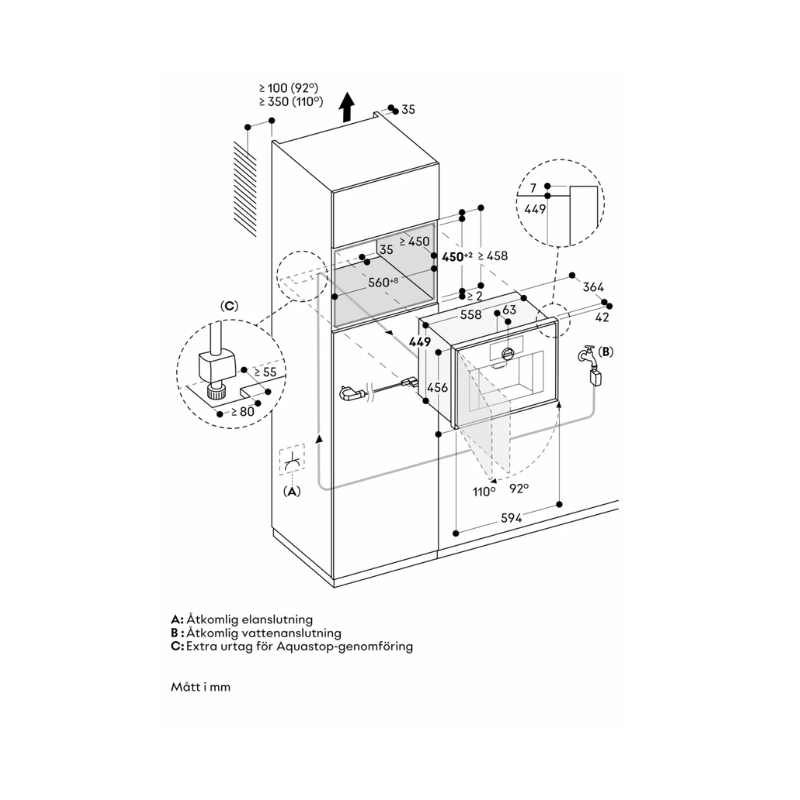 Gaggenau Kaffemaskin Expressive vattenansl