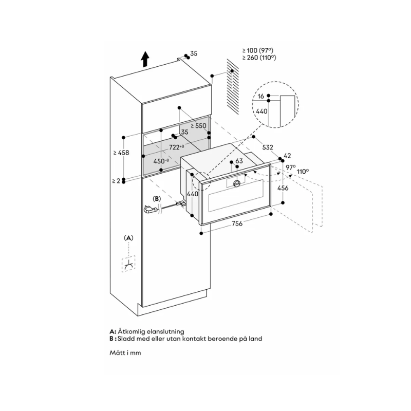 Gaggenau Kombimikrougn Expressive 76cm H