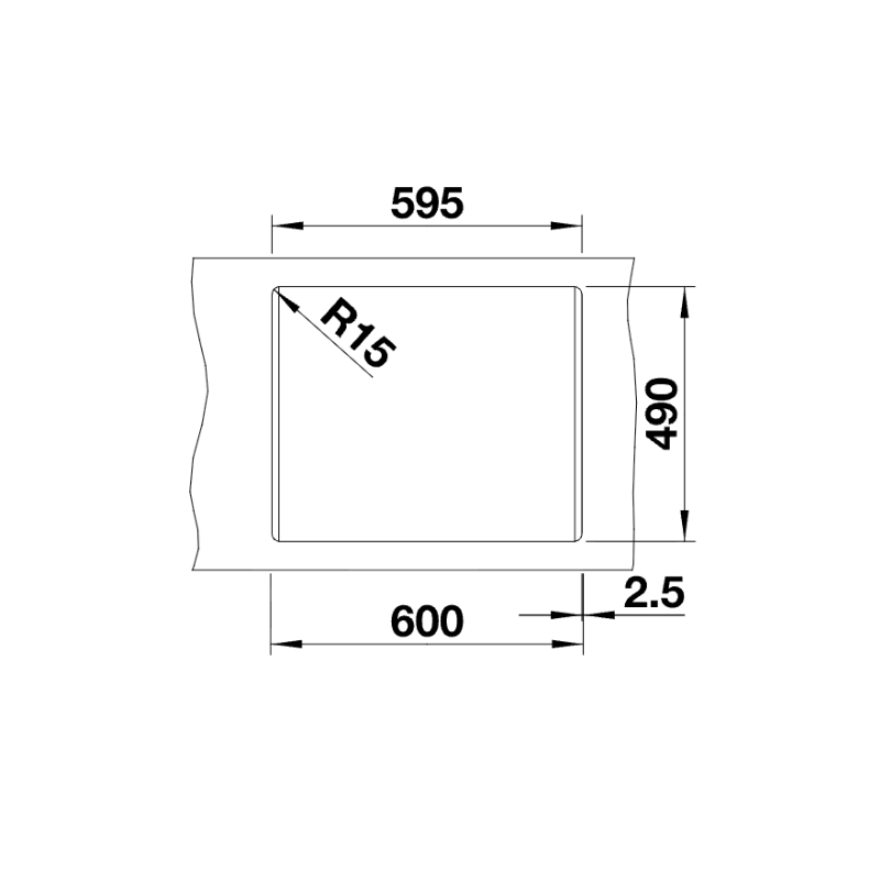 Diskho BLANCO Naya 6 silgranit klippgrå