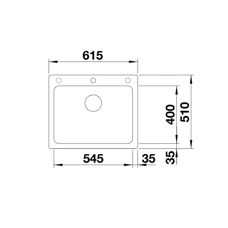 Diskho BLANCO Naya 6 silgranit svart