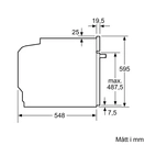 Bosch HBA534BS3 Serie 4 inbyggnadsugn