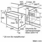 Bosch HBF010BR1S Serie 2 inbyggnadsugn
