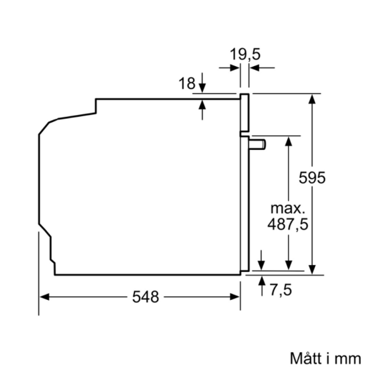 Bosch HBG7221B1 Serie 8, Inbyggnadsugn med Air Fry funktion