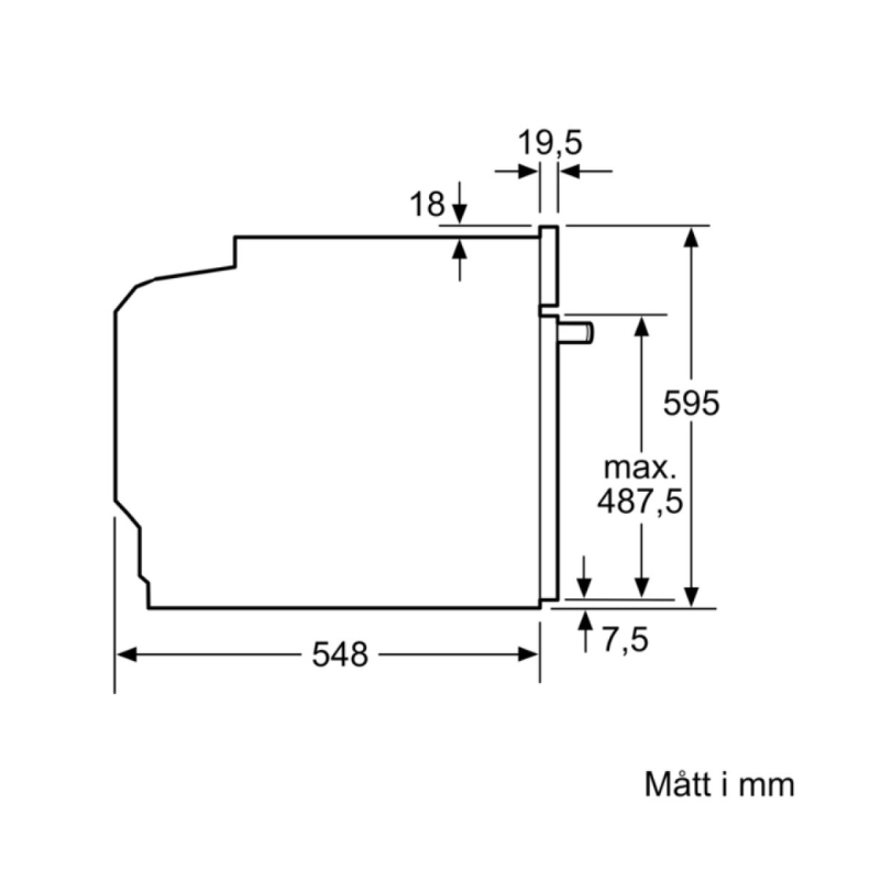 Bosch HBG7721B1 Serie 8, Inbyggnadsugn