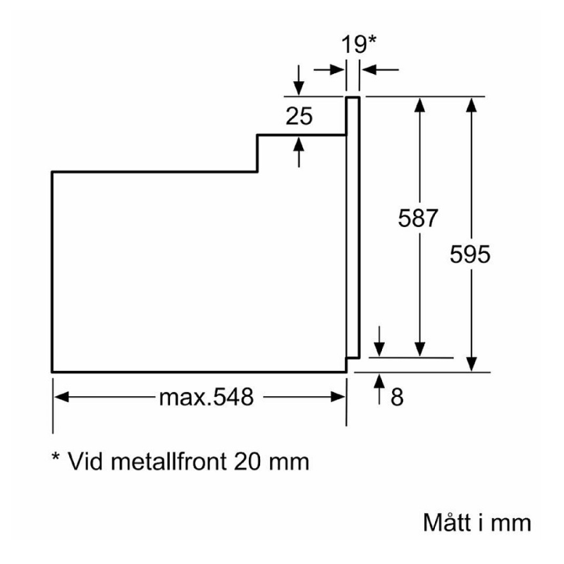Siemens HB010FBR1S Inbyggnadsugn IQ100