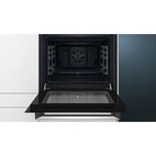 Siemens HB013FBB0 iQ100, Inbyggnadsugn, 60x60 cm, Svart