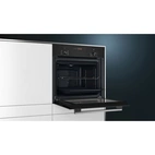 Siemens HB013FBB0 iQ100, Inbyggnadsugn, 60x60 cm, Svart