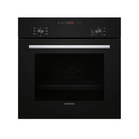 Siemens HB013FBB0 iQ100, Inbyggnadsugn, 60x60 cm, Svart
