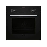 Siemens HB013FBB0 iQ100, Inbyggnadsugn, 60x60 cm, Svart