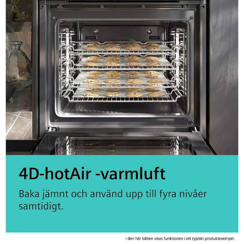 Siemens Inbyggnadsugn - Iq700, Ångfuktion, Pyrolys, Wifi HR776G3B1