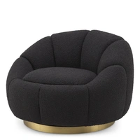 Fåtölj Inger Bouclé Black