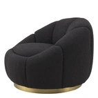 Fåtölj Inger Bouclé Black