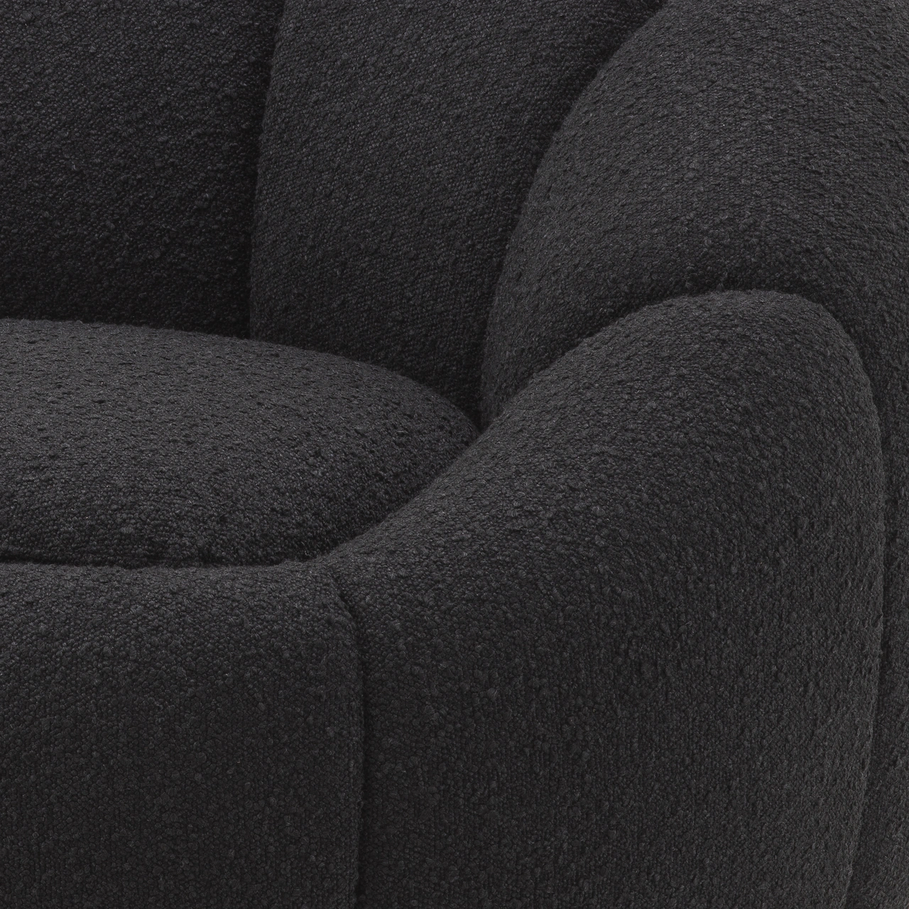 Fåtölj Inger Bouclé Black