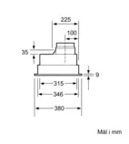 Siemens Underbyggnadsfläkt LB75565, LED-belysning