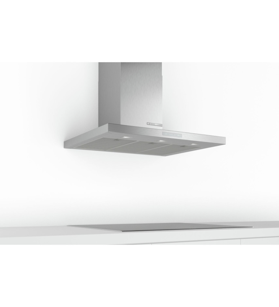 Bosch Serie 6 Vägghängd Köksfläkt DWB97CM50, Rostfritt stål