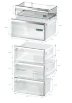 Siemens iQ500 Kombinerad kyl/frys KG39NAIBT, noFrost Inox