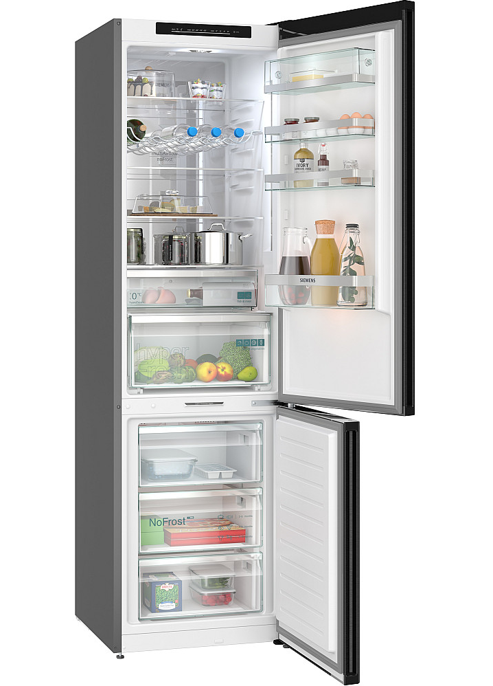 Siemens iQ700 Kyl/Frys KG39NSBBF, Svart Matt