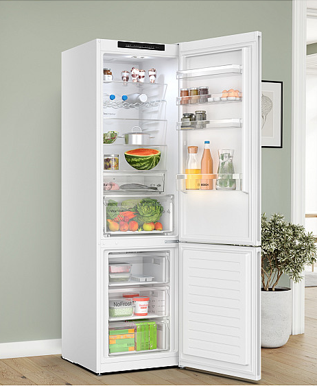 Bosch Serie 4 Kombinerad Kyl/Frys KGN392WDF, VitaFresh XXL