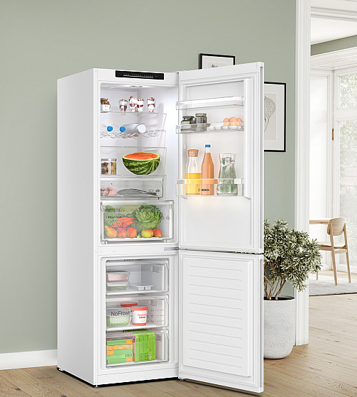 Bosch Serie 4 Kyl över frys KGN362WDF, NoFrost