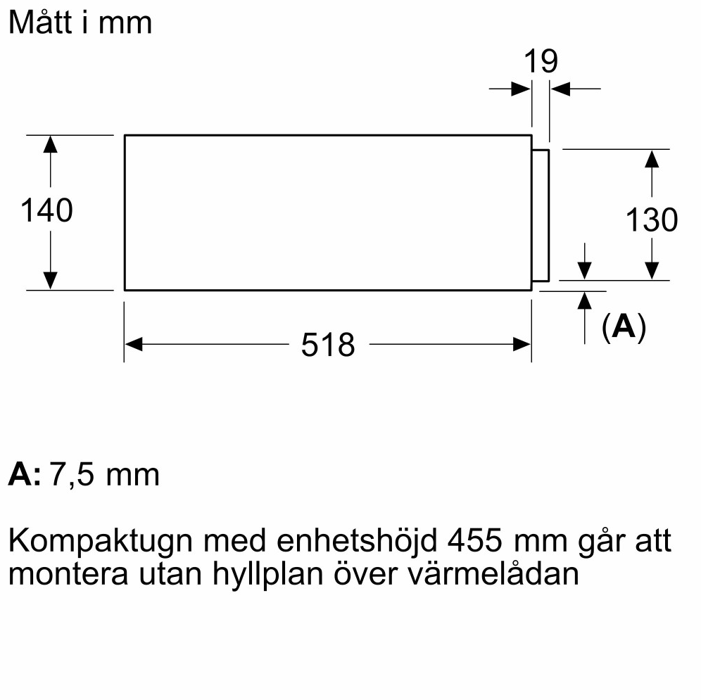 Bosch Tillbehörslåda BIE7101B1 med utdragningsmekanism