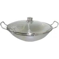 Bosch Rostfri Wokpanna HEZ390090 med glaslock