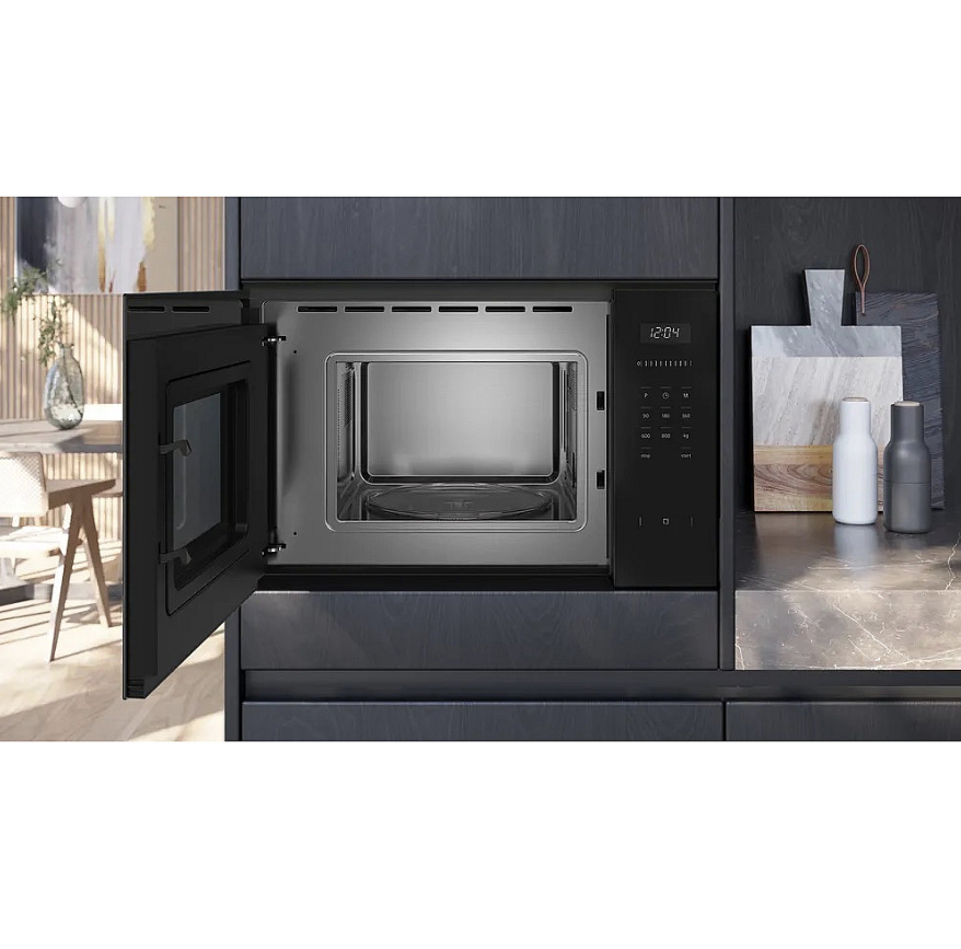 Siemens iQ300 Inbyggnadsmikrovågsugn BF523LMB1, 800W 20l