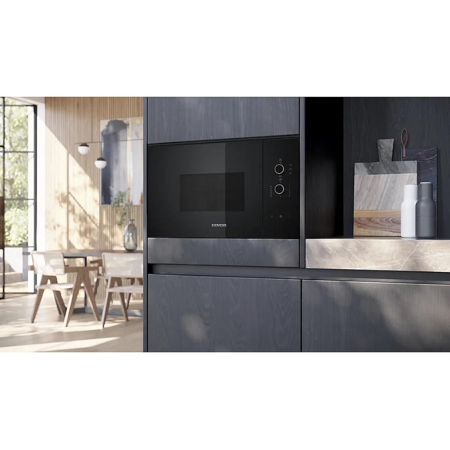 Siemens iQ300 Inbyggnadsmikrovågsugn BF520LMA1, 800W