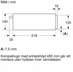 Siemens Värmelåda BI710C1B1, 14 cm push&pull Home Connect