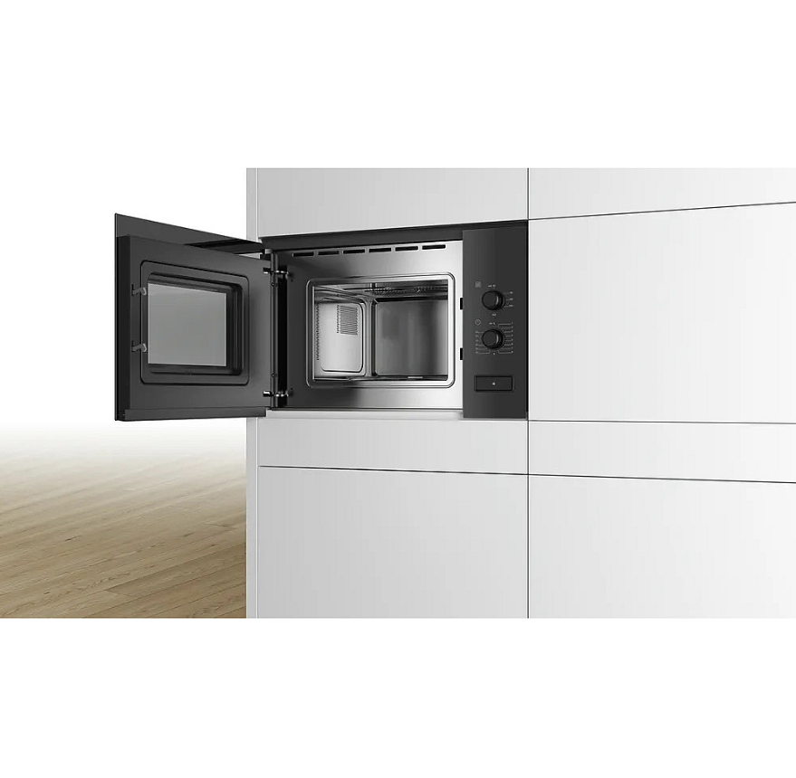 Bosch Inbyggnadsmikrovågsugn BFL520MB0, 800 W Svart