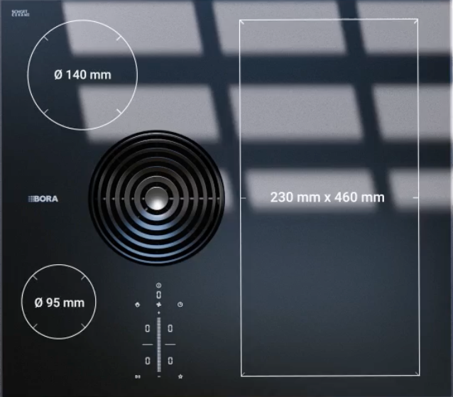 BORA S Pure Induktionshäll Rough - Frånluft