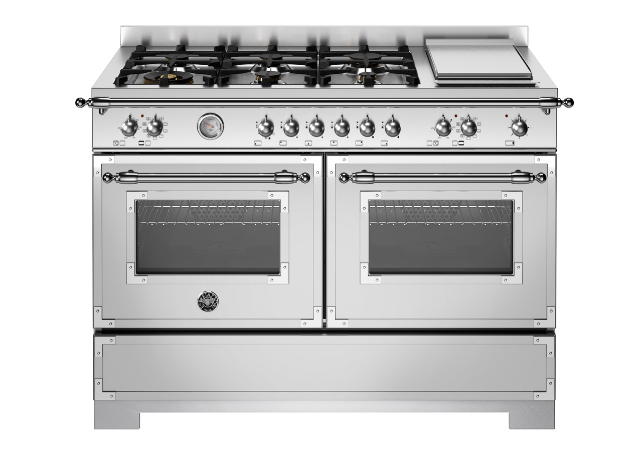Bertazzoni Heritage Gasspis HER126G2EXT2, 120 cm Rostfri