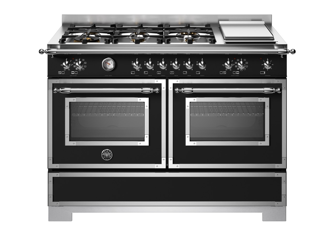 Bertazzoni Heritage Gasspis HER126G2ENET2, 120 cm Mattsvart