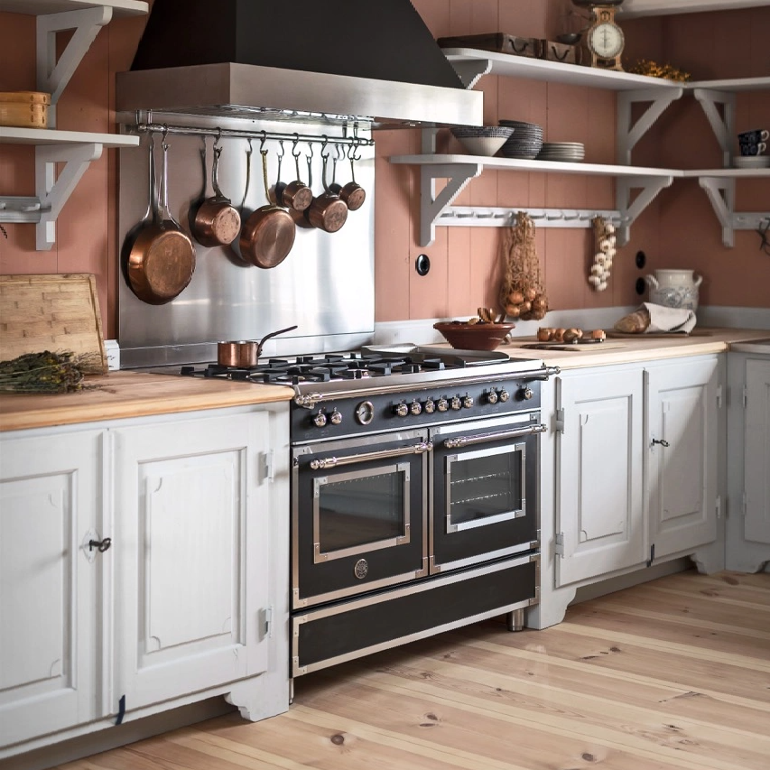 Bertazzoni Heritage Gasspis HER126G2ENET2, 120 cm Mattsvart