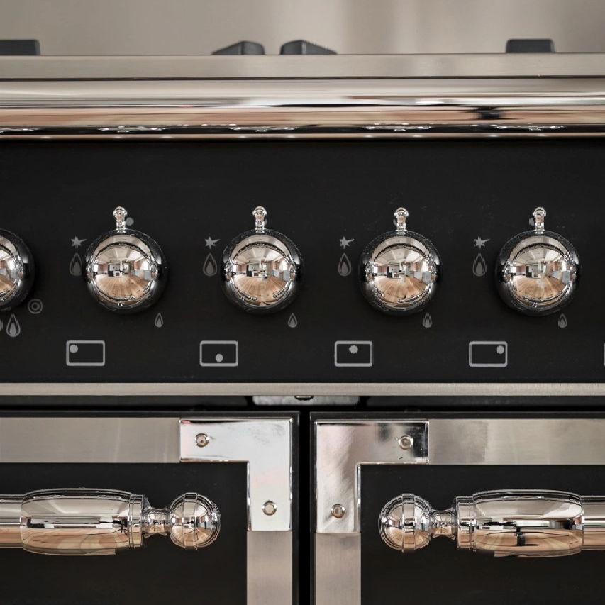 Bertazzoni Heritage Gasspis HER126G2ENET2, 120 cm Mattsvart