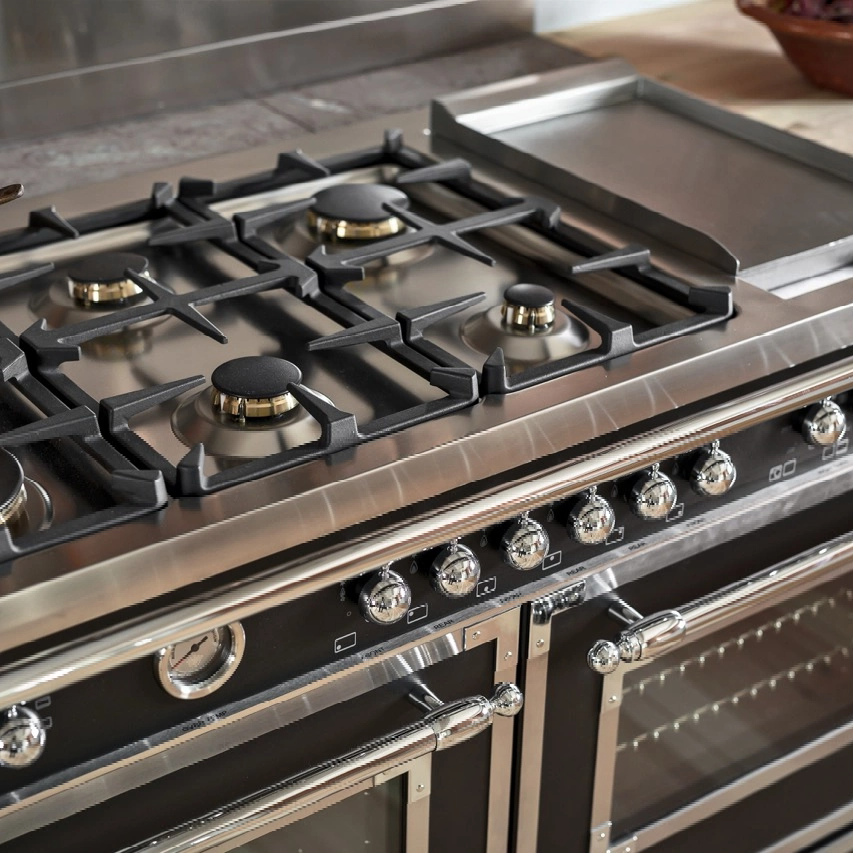 Bertazzoni Heritage Gasspis HER126G2ENET2, 120 cm Mattsvart