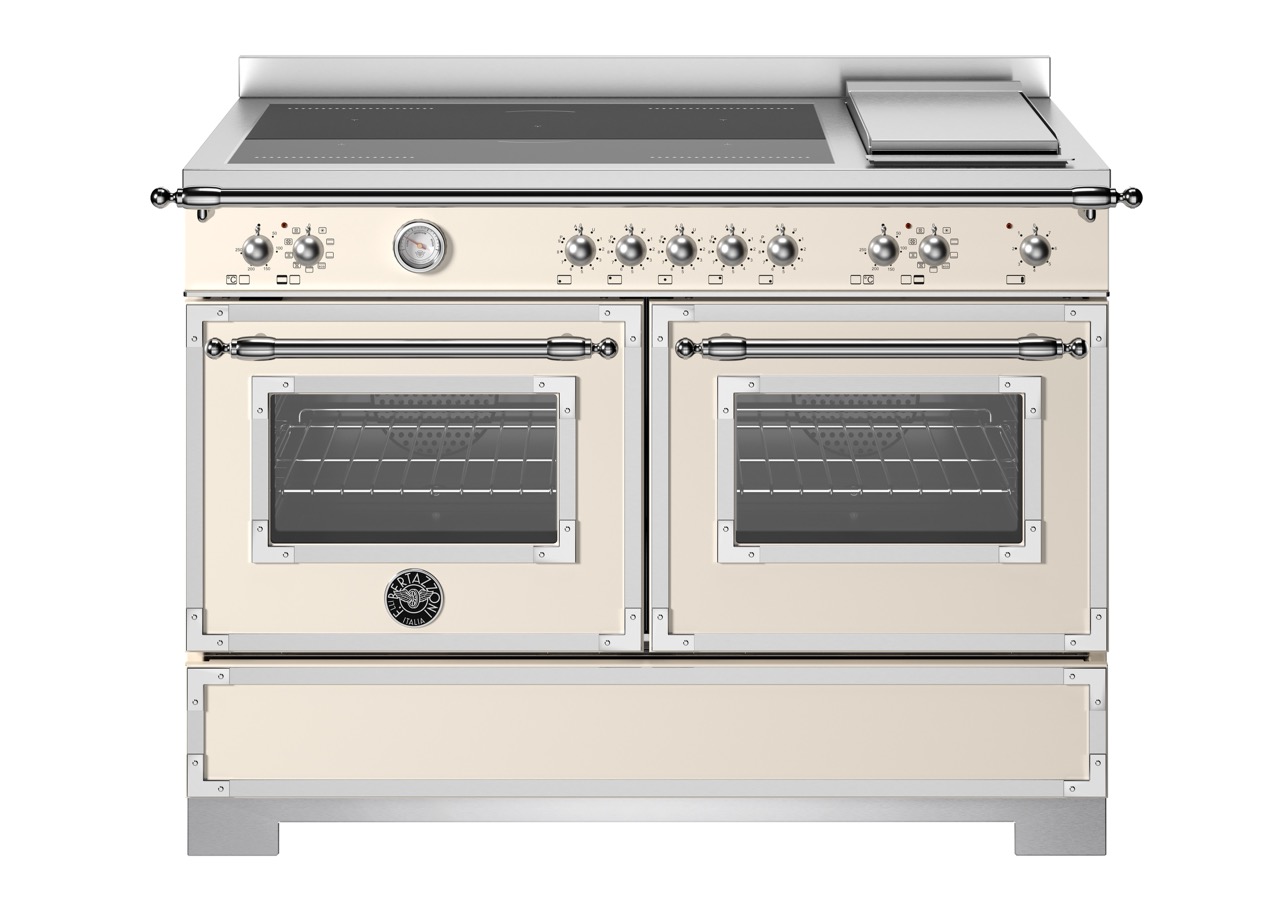 Bertazzoni Heritage Induktionsspis HER125I2EAVT2, 120 cm elfenbensvit