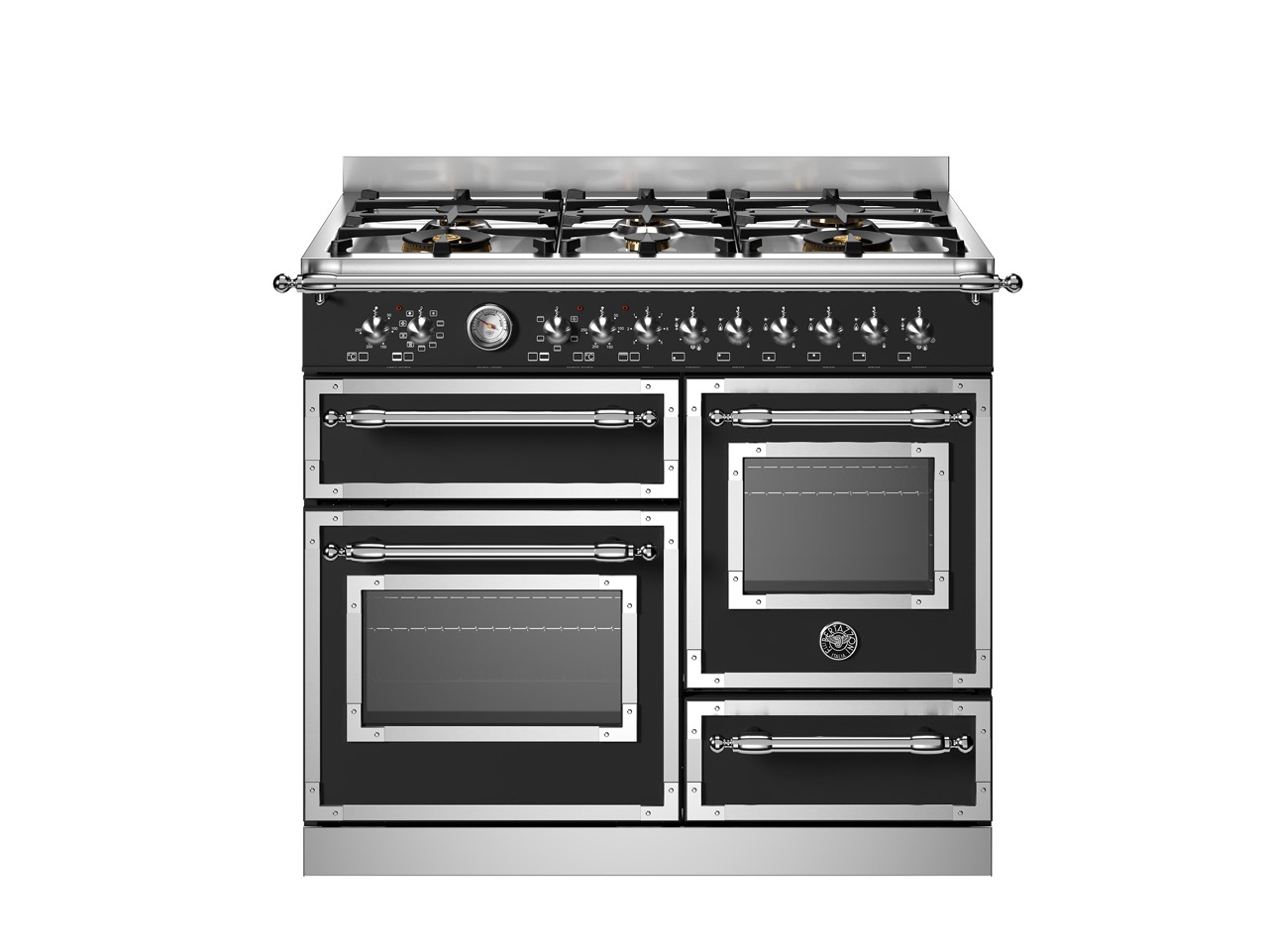 Bertazzoni Heritage Gasspis HER106L3ENET2, 100 cm Mattsvart