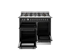 Bertazzoni Heritage Gasspis HER106L3ENET2, 100 cm Mattsvart