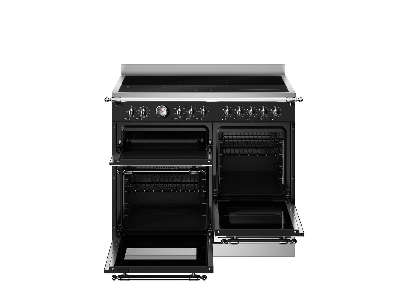 Bertazzoni Heritage Induktionsspis HER105I3ENET2, 100 cm Mattsvart