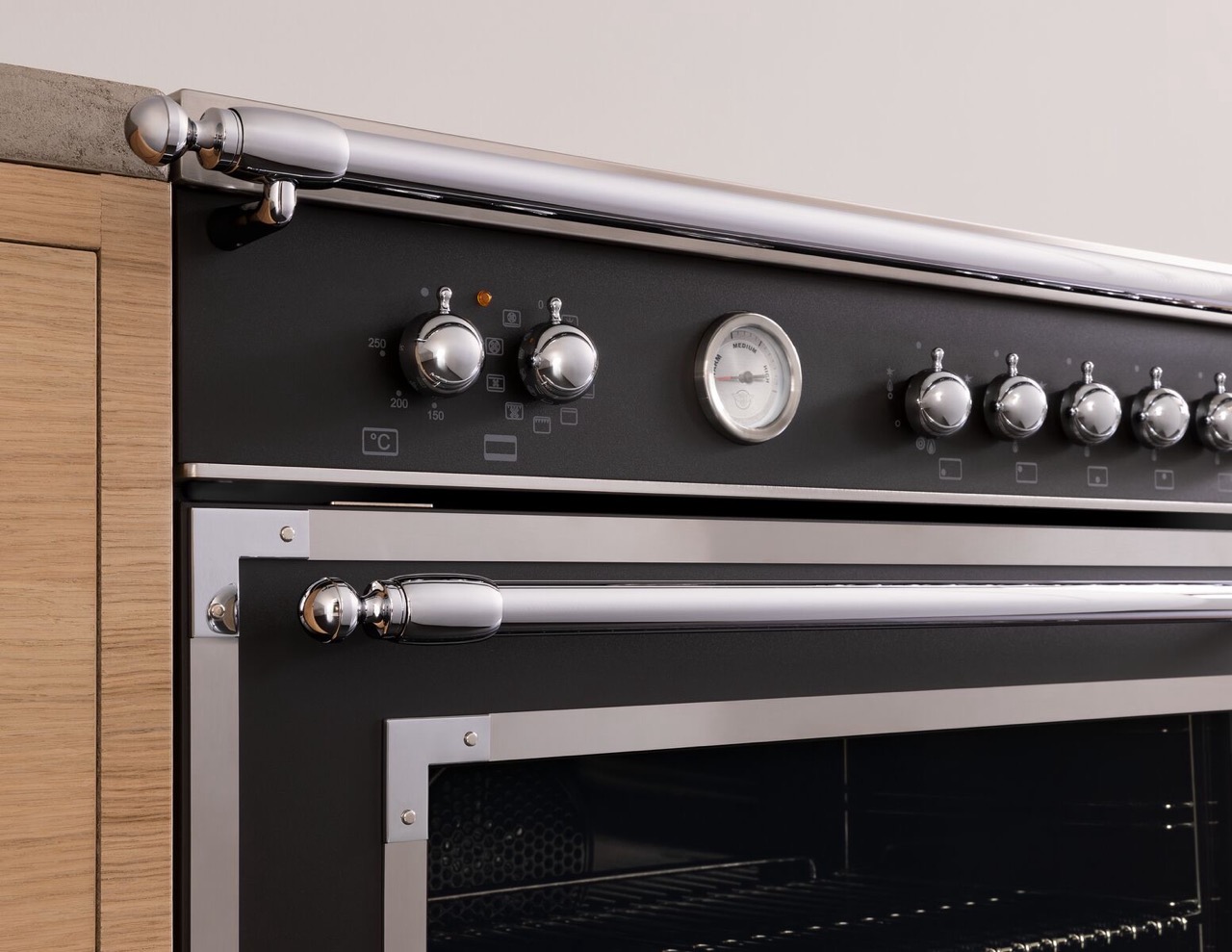 Bertazzoni Heritage Gasspis HER96L1ENET2, 90 cm Mattsvart