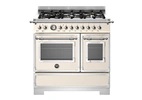 Bertazzoni Heritage Gasspis HER96L2EAVT2, 90 cm Elfenbensvit