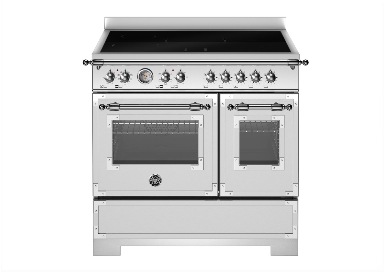 Bertazzoni Heritage Induktionsspis HER95I2EXT2, 90 cm Rostfri