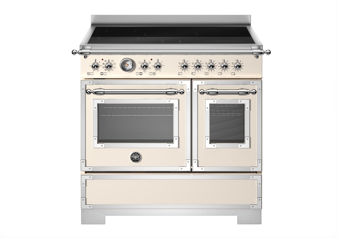 Bertazzoni Heritage Induktionsspis HER95I2EAVT2, 90 cm Elfenbensvit