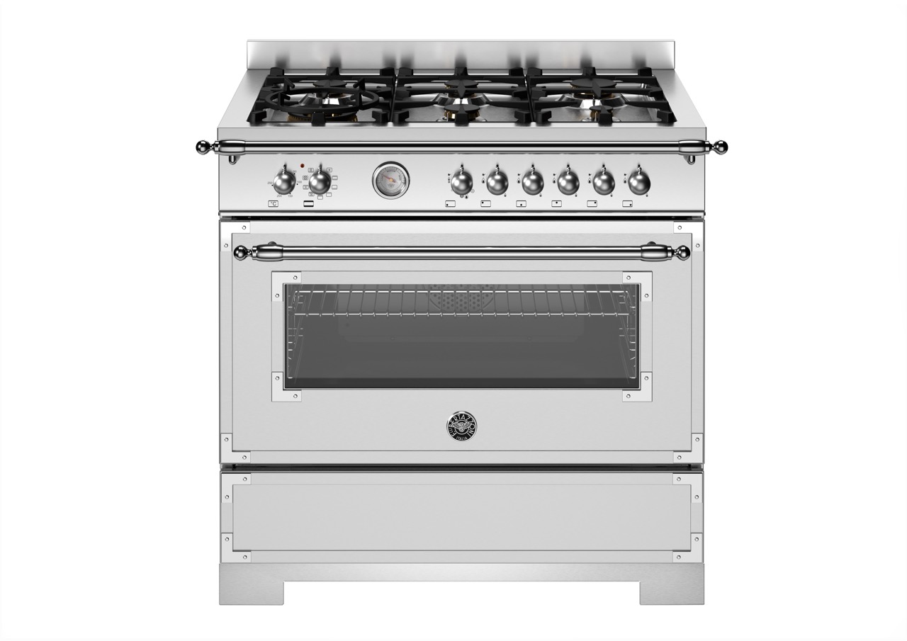 Bertazzoni Heritage Gasspis HER96L1EXT2, 90 cm Rostfri