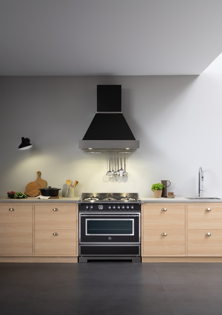 Bertazzoni Heritage Gasspis HER96L1ENET2, 90 cm Mattsvart