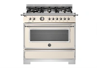 Bertazzoni Heritage Gasspis HER96L1EAVT2, 90 cm 6 brännare Elfenbensvit